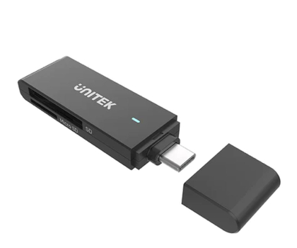 Czytnik kart SD UNITEK USB-C - SD/microSD (5Gbps, 2x slot) Y-9328